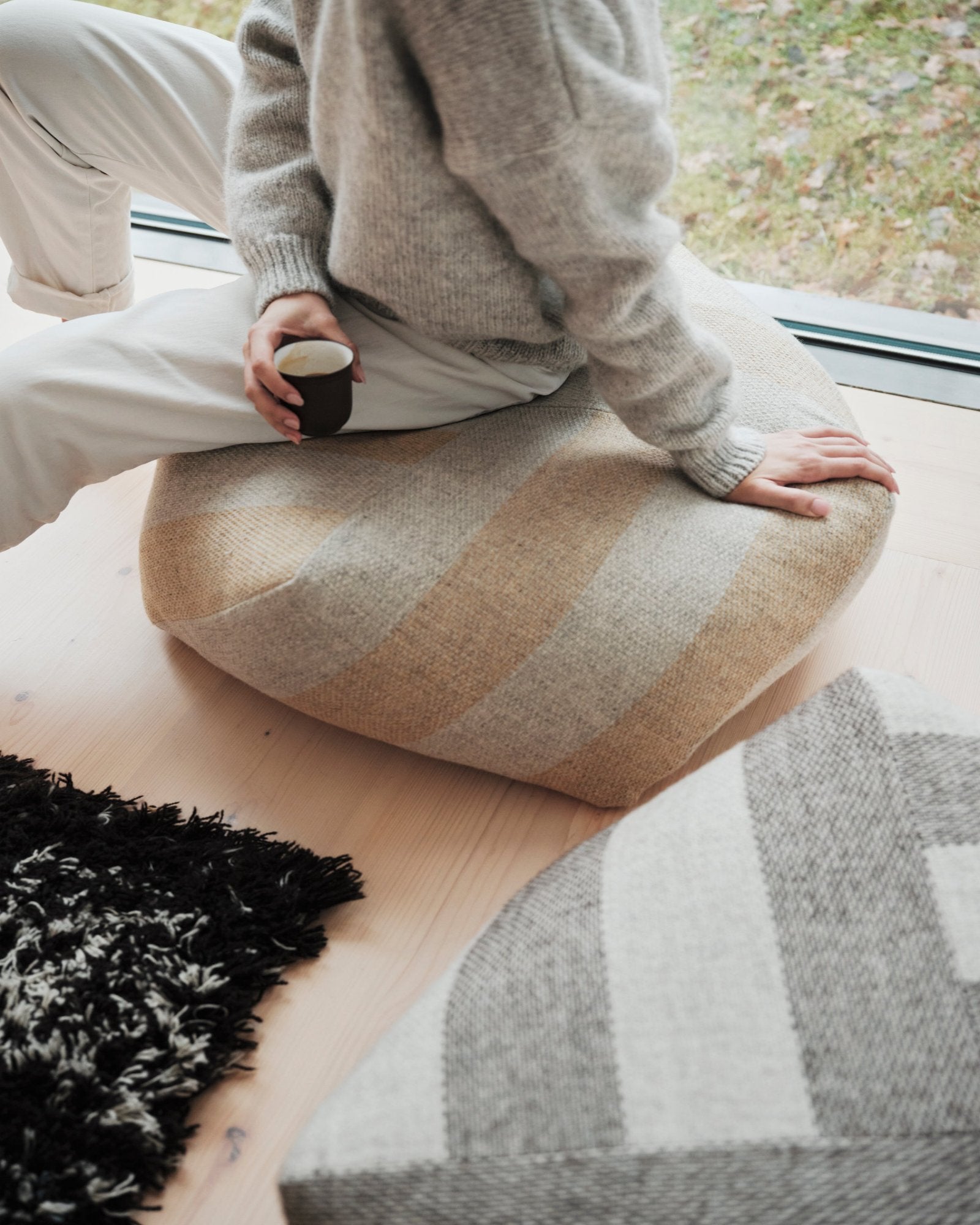 Octagon ottoman